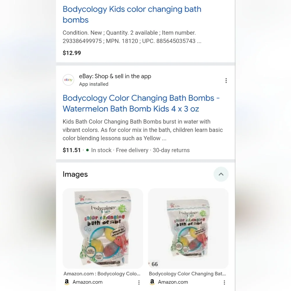 NWT! 3pks- Bodycology Kids Color Changing Bath Bombs Bundle